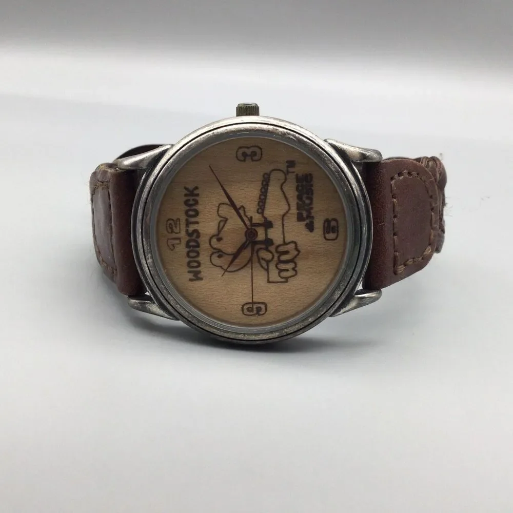 Woodstock Watch Unisex 35mm Limited Edition Wood Dial Peace Music New Battery - Picture 5 of 13